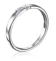 Серебряное обручальное кольцо женское